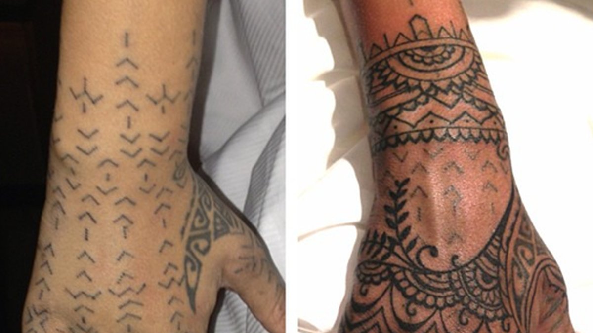 Rihanna ville ha en coverup över sin gamla tatuering.